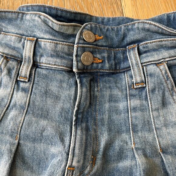 Veronica Beard Jaylen High Rise Denim Shorts Waterfall Wash Size 25 - Picture 3 of 7